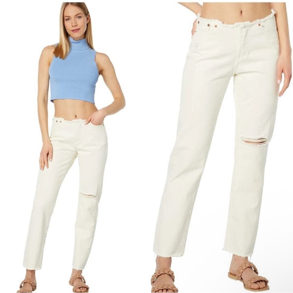 NWT Women's levis wedgie straight ivory Jeans - Picture 1 of 4